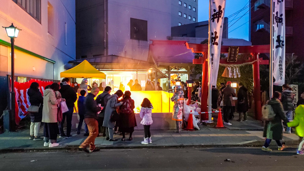 「瀧澤神社どんと祭」の様子1